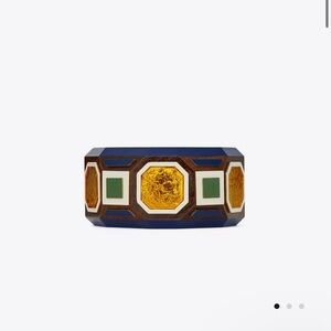 TORY BURCH Wood Geo Cuff Bracelet - New With Tags